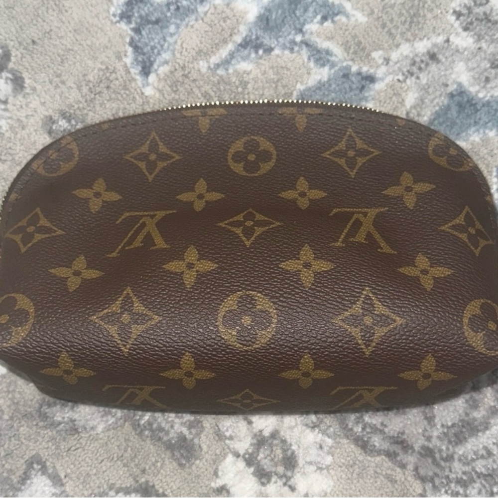 Louis Vuitton Beige Leather Pouch